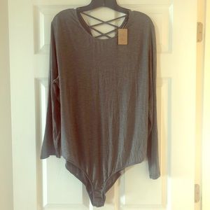Crew neck bodysuit - thin long sleeve for summer